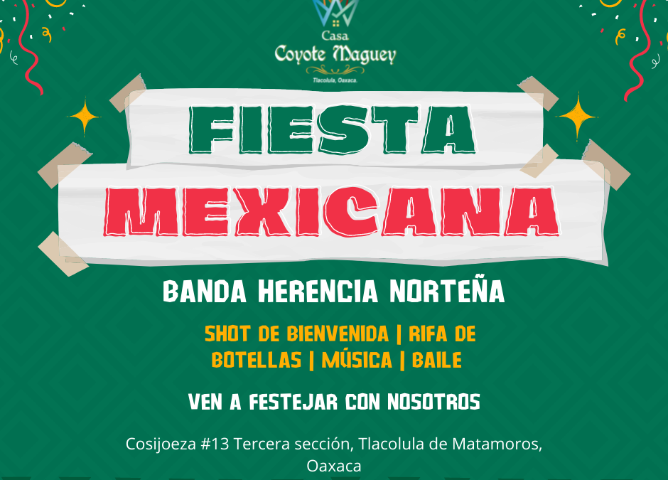 Grito de la Independencia de México celebrada con mezcales oaxaqueños.