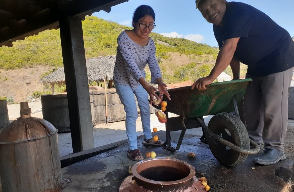 Mezcal de pechuga para recibir a nuestros muertos. Autora: Elhy Hernández.